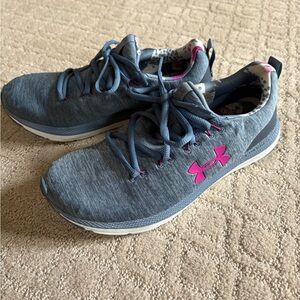 Under Armour Women's Gray and Pink Running Shoes